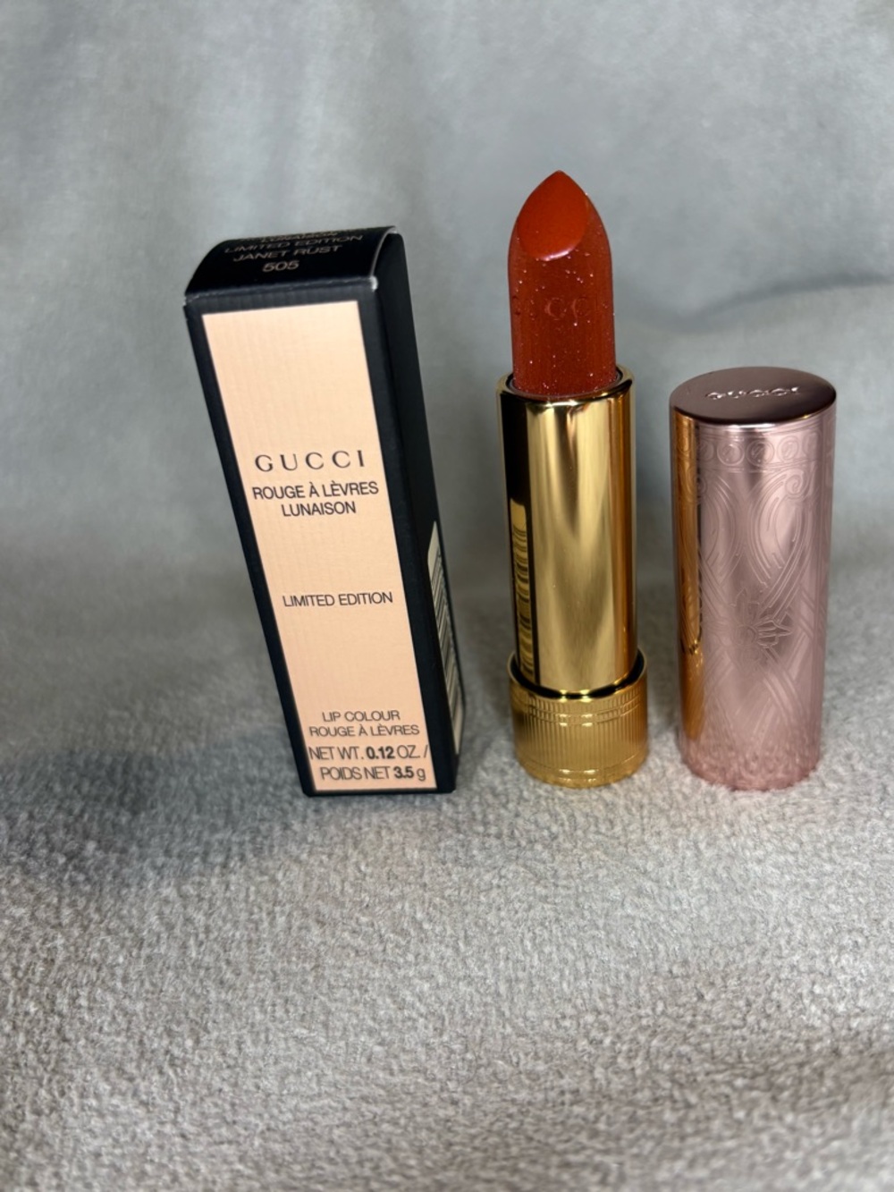 Gucci Rouge à Lèvres Lunaison Lipstick 505 Janet Rust Limited Edition 3.5 g